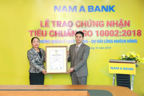 Nam A Bank nâng tầm chất lượng dịch vụ 5 sao