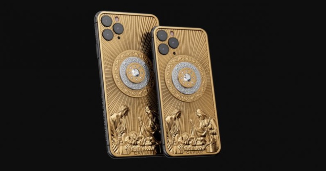 iPhone 11 Pro Max bản Giáng Sinh mạ vàng, kim cương giá 140.000 USD