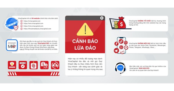 VinaCapital cảnh báo lừa đảo mạo danh để gọi đầu tư