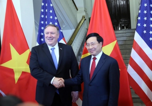Phó Thủ tướng Phạm Bình Minh hội đàm với Ngoại trưởng Hoa Kỳ Michael Pompeo