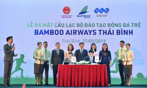 Ra mắt Câu lạc bộ bóng đá trẻ Bamboo Airways Thái Bình
