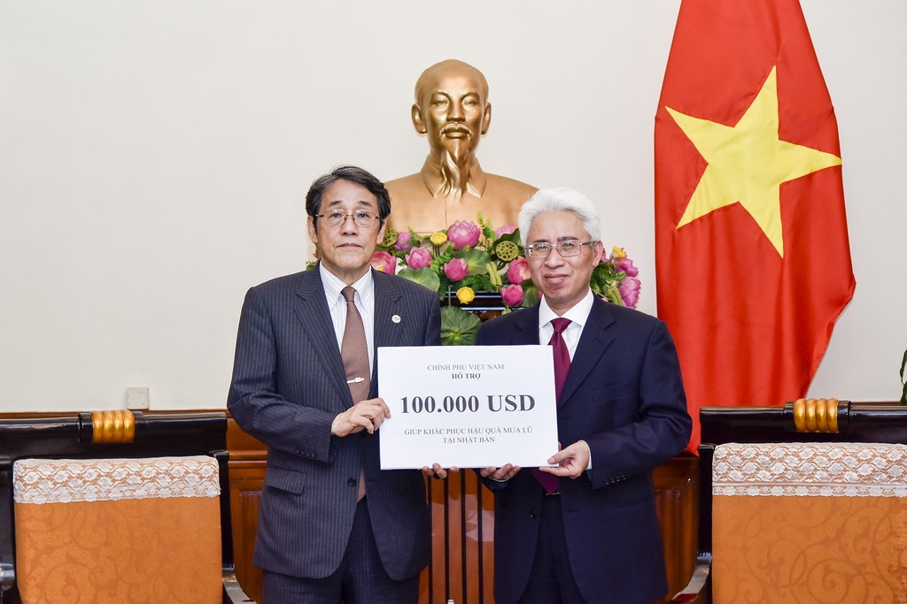 Việt Nam hỗ trợ Nhật Bản khắc phục hậu quả thiên tai