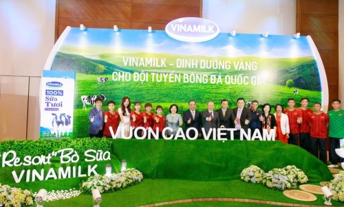 Vinamilk đồng hành đưa bóng đá Việt Nam chinh phục đỉnh cao mới