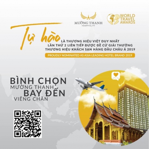 Mường Thanh được đề cử “Thương hiệu khách sạn hàng đầu châu Á 2019”