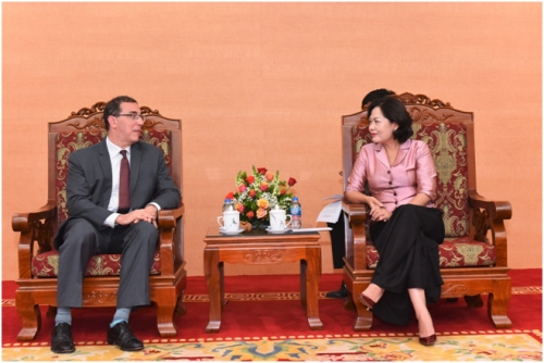 Phó Thống đốc Nguyễn Thị Hồng làm việc với Trưởng đại diện IMF