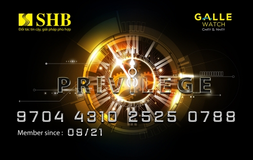 SHB ra mắt thẻ đồng thương hiệu SHB - Galle Privilege Prepaid card