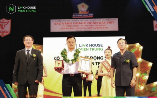 Linkhouse Miền Trung được tôn vinh tại lễ trao giải Sao vàng Doanh nhân đất Việt năm 2019