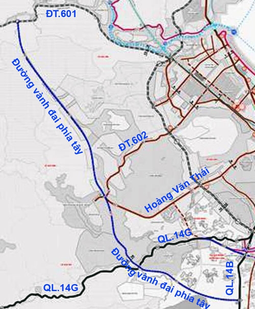 Đà Nẵng: Phê duyệt quy hoạch chi tiết đường vành đai phía Tây 2
