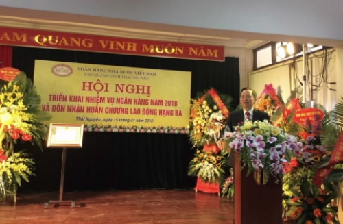 NHNN chi nhánh Thái Nguyên tổ chức Hội nghị triển khai nhiệm vụ ngân hàng năm 2018