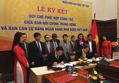 NHNN ký kết Quy chế phối hợp công tác với Ban Nội chính Trung ương