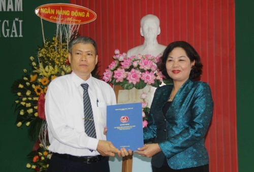 Công bố Quyết định bổ nhiệm lại giám đốc NHNN chi nhánh Quảng Ngãi