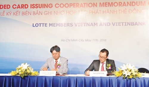 VietinBank và Lotte Members Việt Nam ký biên bản hợp tác