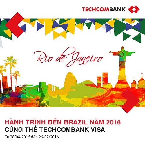 Đến Brazil năm 2016 cùng Techcombank Visa
