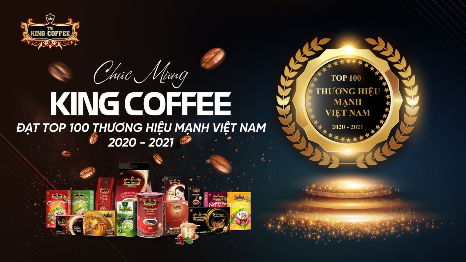 king coffee top 100 thuong hieu manh viet nam