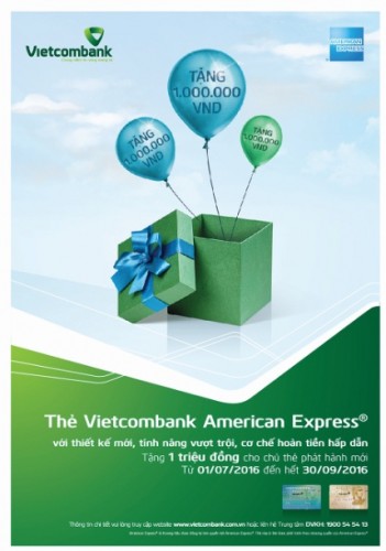 Thêm nhiều tiện ích với  Viecombank American Express®