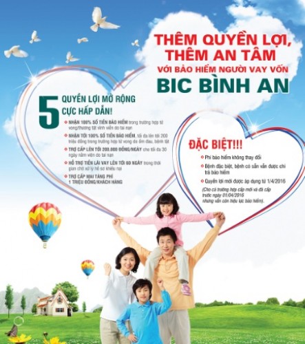 Thêm quyền lợi cho khách hàng tham gia BIC Bình An