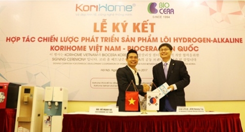 Korihome bắt tay Biocera phát triển sản phẩm lõi Hydrogen Alkaline tại Việt Nam