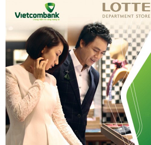 Mua sắm thả ga tại Lotte Department Store cùng Vietcombank
