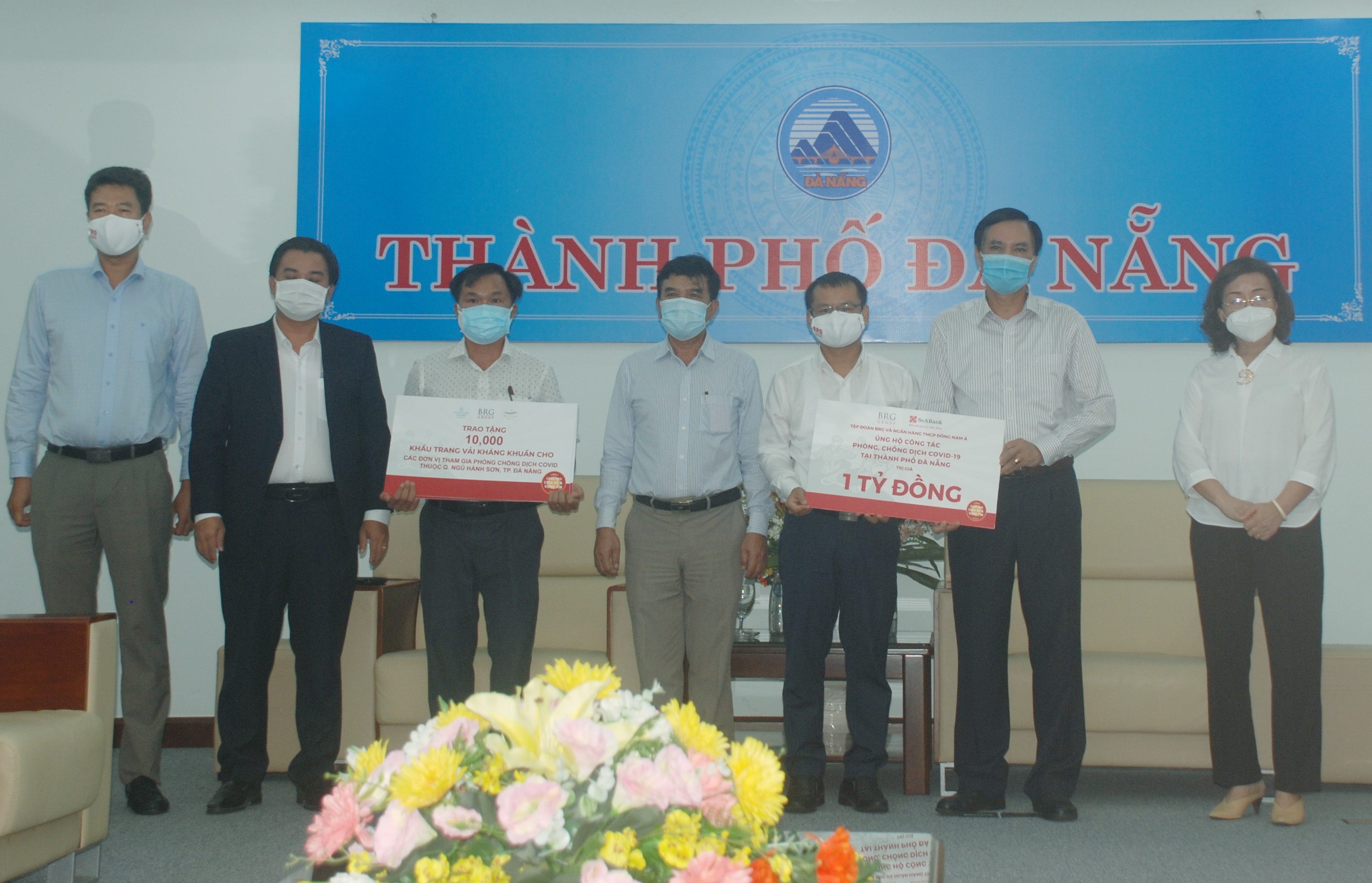 BRG và SeABank ủng hộ 1 tỷ đồng và 20 ngàn khẩu trang cho Đà Nẵng