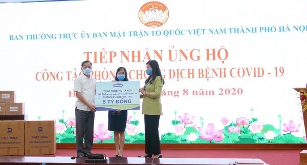 Vinamilk tiếp tục hỗ trợ 8 tỷ đồng cho Hà Nội, Đà Nẵng, Quảng Nam và Quảng Ngãi