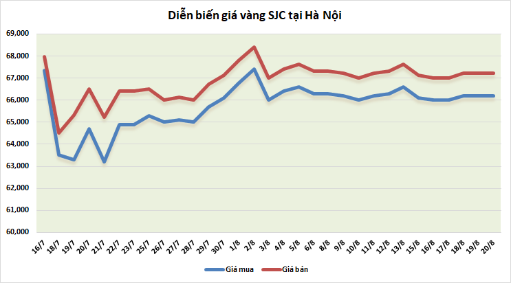 gia vang tuan toi ap luc trong ngan han