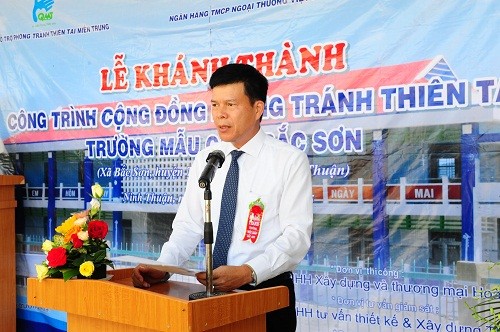 Vietcombank tài trợ xây dựng trường mẫu giáo tại Ninh Thuận