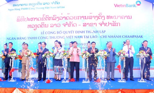 Khai trương VietinBank Chi nhánh Champasak tại Lào