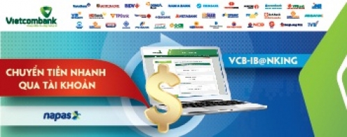 Vietcombank triển khai dịch vụ chuyển tiền nhanh qua tài khoản VCB - IB@NKING