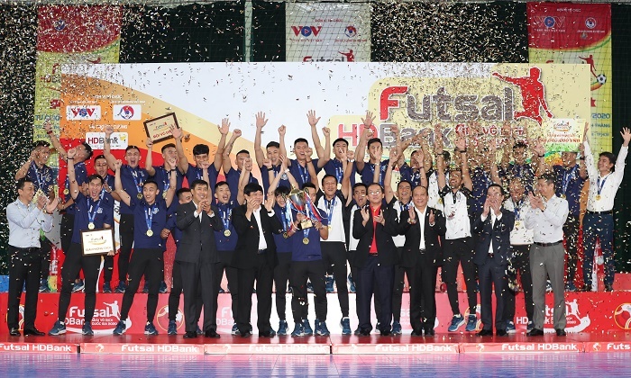 Giải Futsal HDBank Vô địch Quốc gia 2020: Thái Sơn Nam lần thứ 5 liên tiếp lên ngôi vô địch