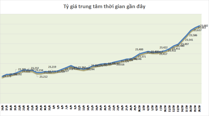 ty gia sang 2010 ty gia trung tam tang them 19 dong
