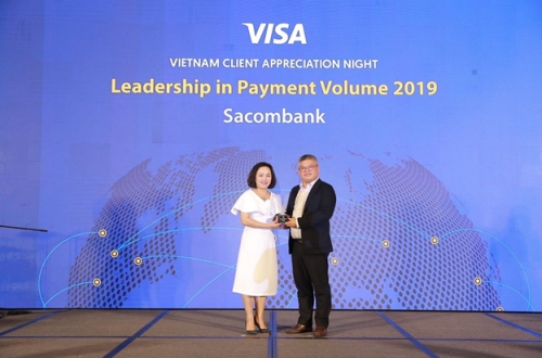 Thẻ Sacombank Visa dẫn đầu thị trường Việt Nam năm 2019