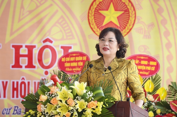 Thống đốc Nguyễn Thị Hồng dự Ngày hội Đại đoàn kết toàn dân tộc tại tỉnh Hưng Yên