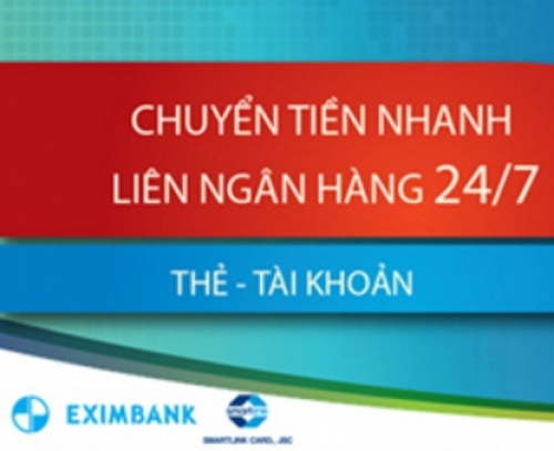 Eximbank: Mở rộng danh sách ngân hàng nhận chuyển khoản nhanh qua tài khoản