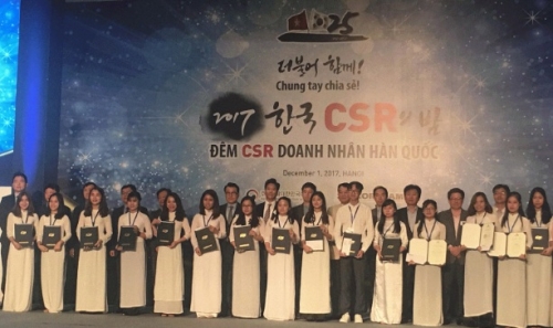 Trao trên 1,1 tỷ đồng học bổng tại Đêm CSR Doanh nhân Hàn Quốc