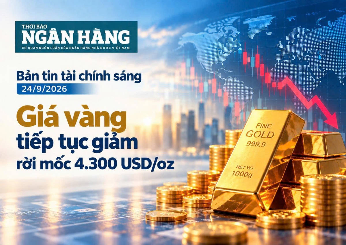 ban tin tai chinh sang 249 gia vang tiep tuc giam roi moc 4300 usdoz